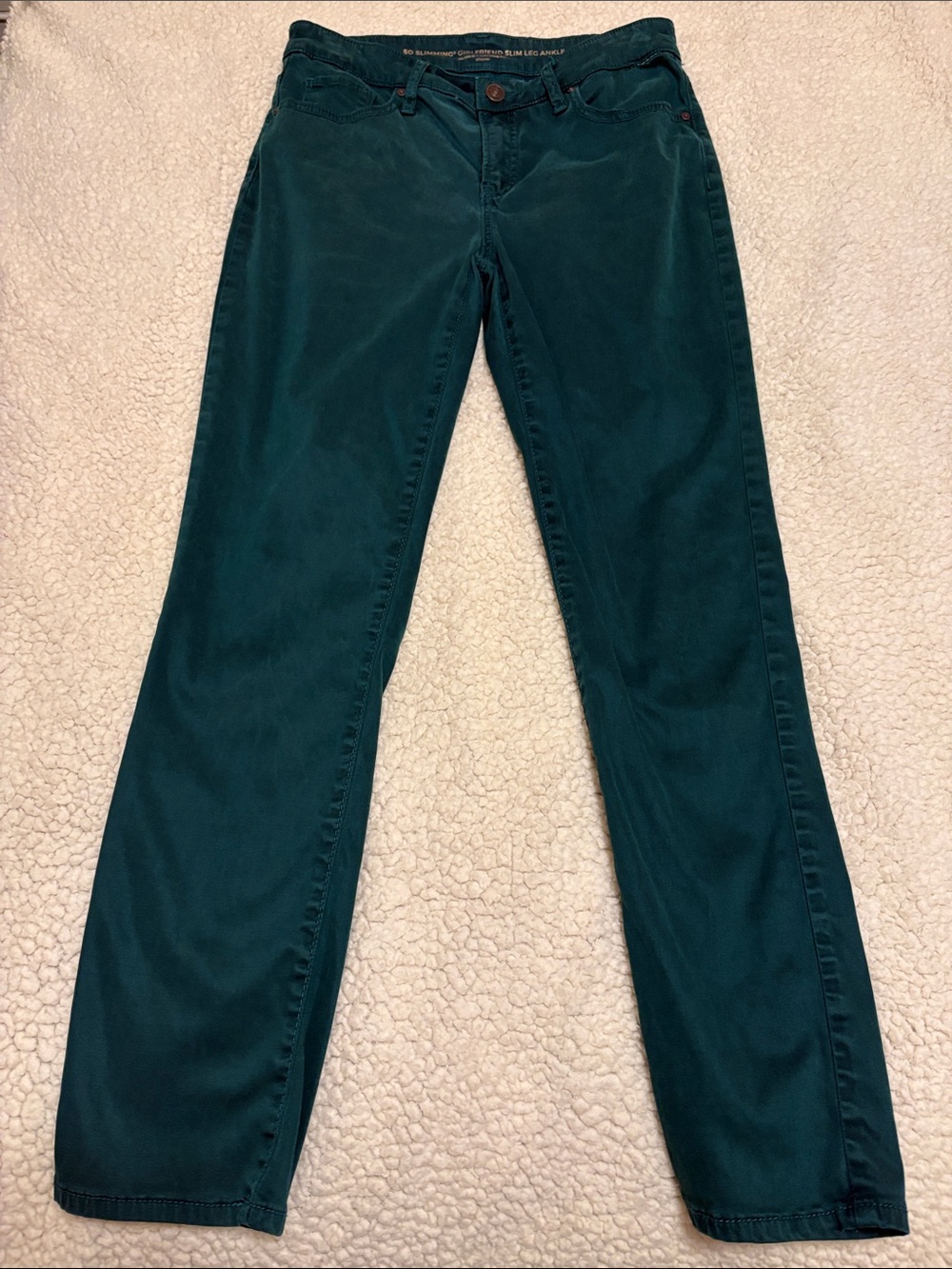 Chico's Teal-Green Straight-Leg Pants